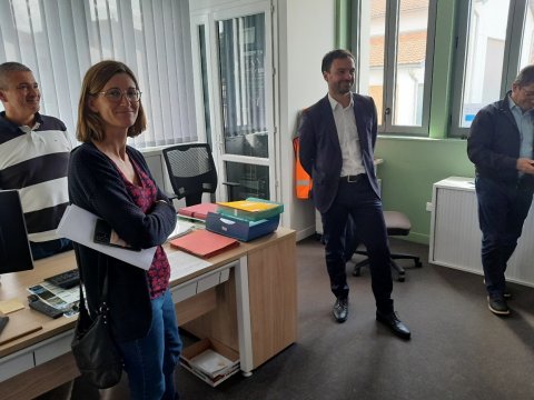 Visite d’un député Vendéen à l’IIBSN, dans les locaux de la Cale du Port à Niort